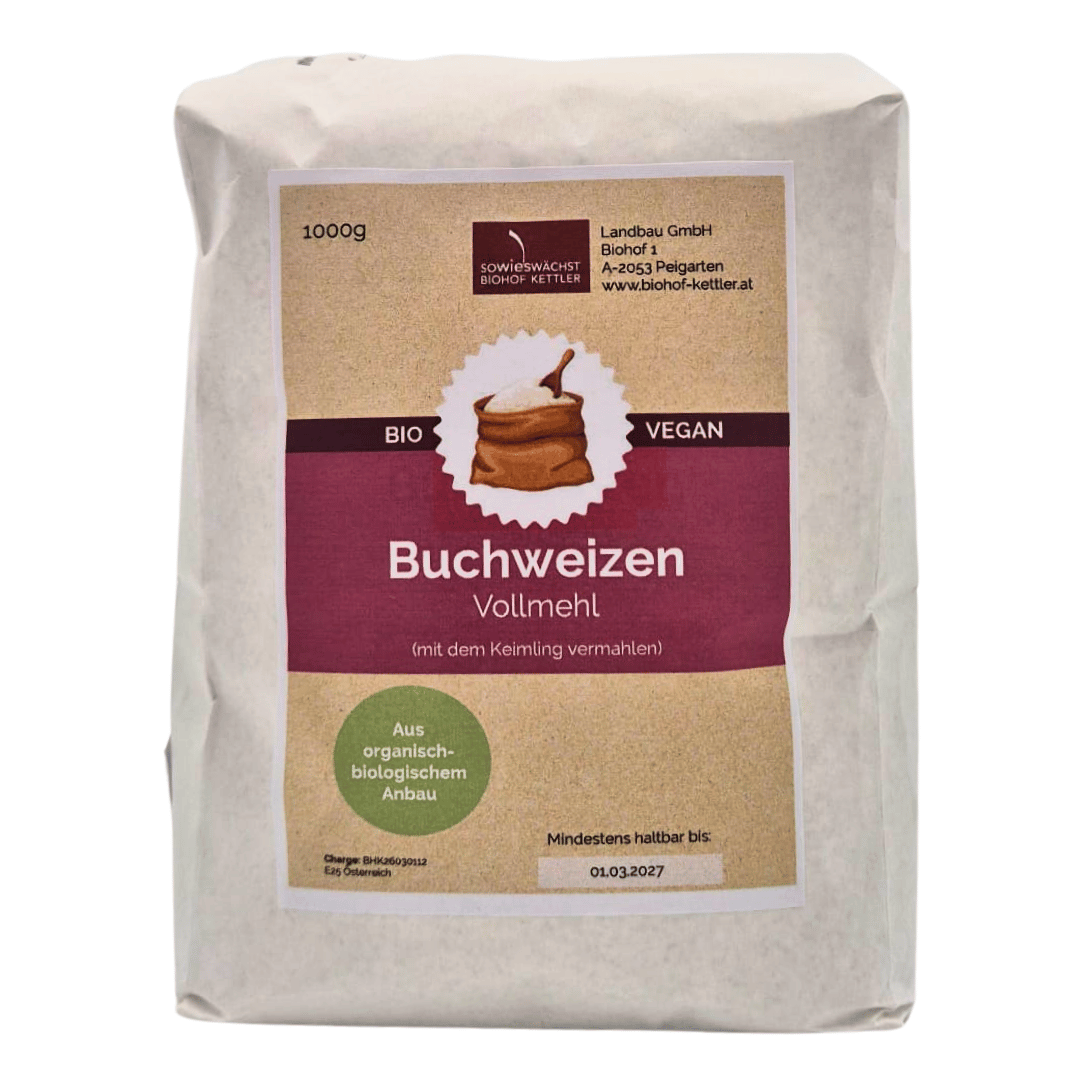 Buchweizen-Vollmehl Bio 1kg
