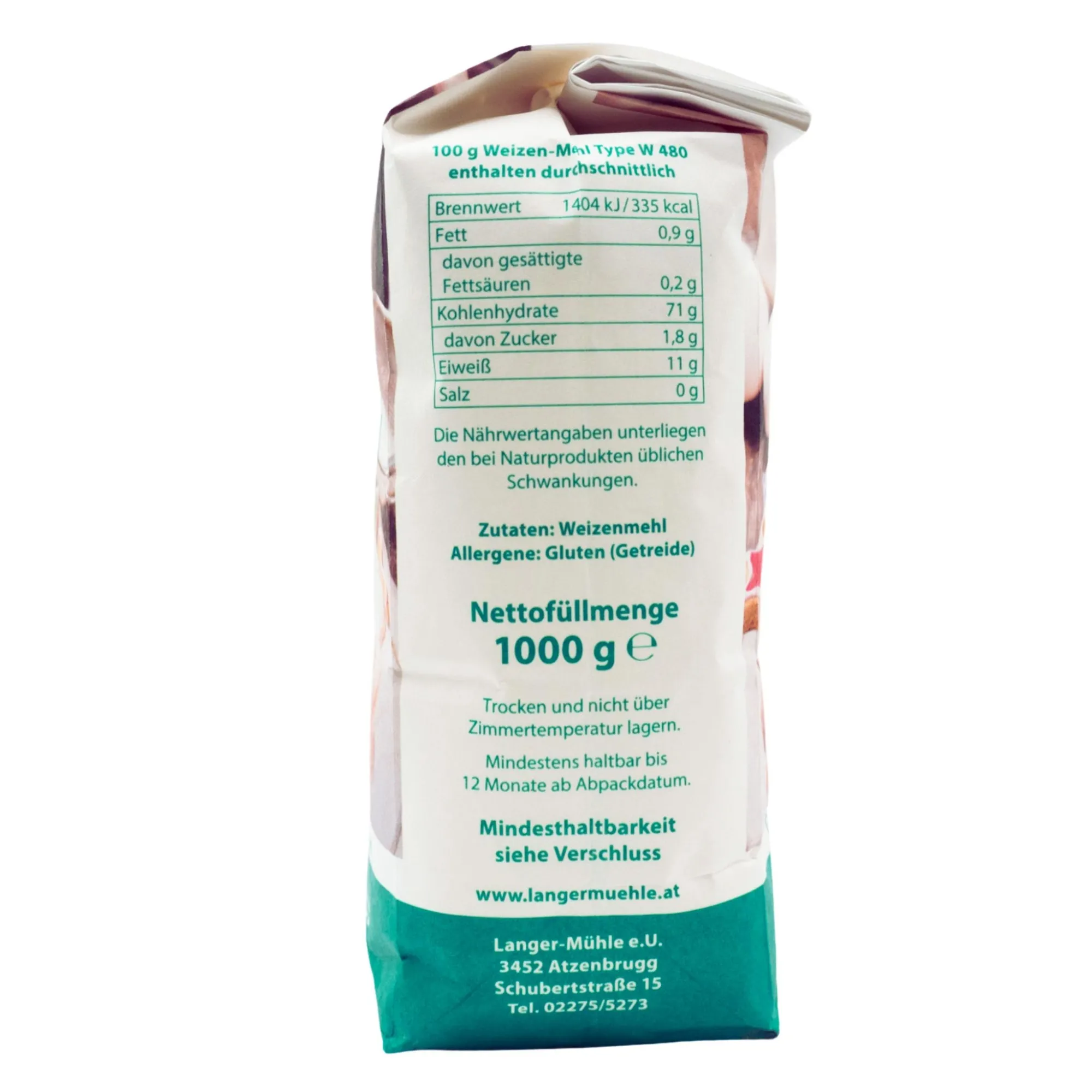 Weizenmehl W480 gl 1kg
