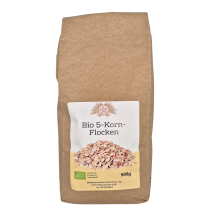 Bio 5-Korn-Flocken, 500g Bio 5-Korn-Flocken, 500g